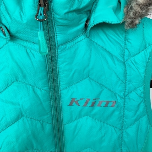 Klim Waverly Light Green Quilted Vest with Removable Hood  Size S - Picture 4 of 10